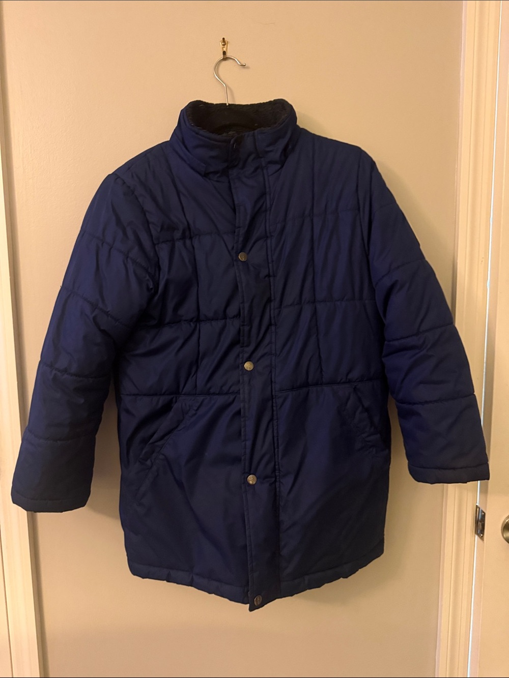 Bass Navy Puffer Jacket for Kids
